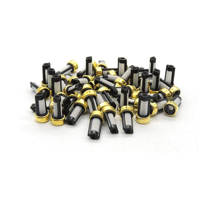 HiSport Fuel Injector 101 Micron Baskets Filter [6mm x 3mm x12mm] Universal Repair Seal Kits [50 Pcs]