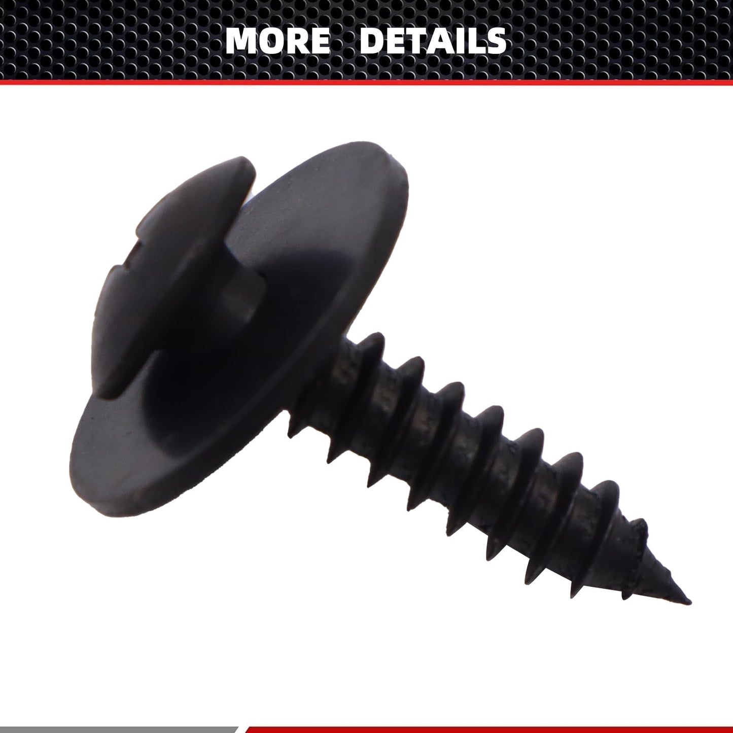 HiSport 90114SE0000 50PCS Fender Liner Splash Shield Wheelhouse Liner Screw Phillips Truss Head Sems Compatible with Honda Acura Accord Civic CR-V Element HR-V RDX TL TSX RSX RL NSX Legend CL