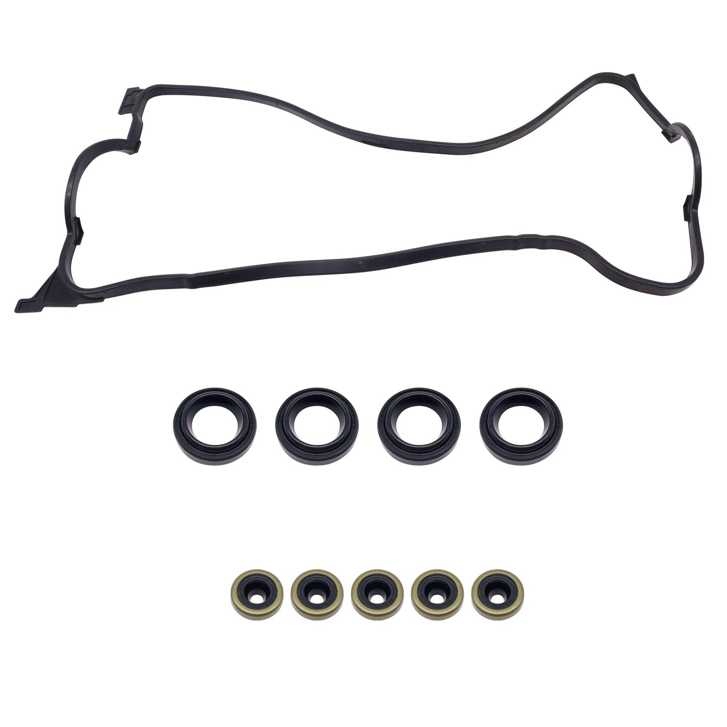 HiSport VS50500R Engine Valve Cover Gasket Set - Compatible with Honda 1992-2000 Civic 1.6L 1993-1997 Civic del Sol 1.6L