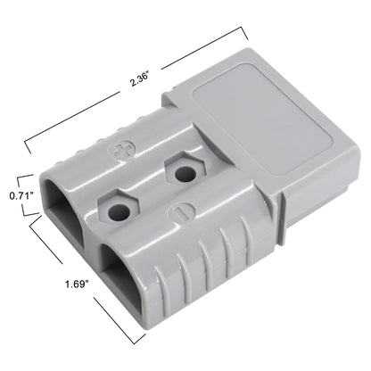 HiSport 120A Battery Quick Connect 120Amp 600V Compatible with Anderson Connector Plug, Battery Quick Disconnect Kit, Winch Quick Connect Wiring 2PCS