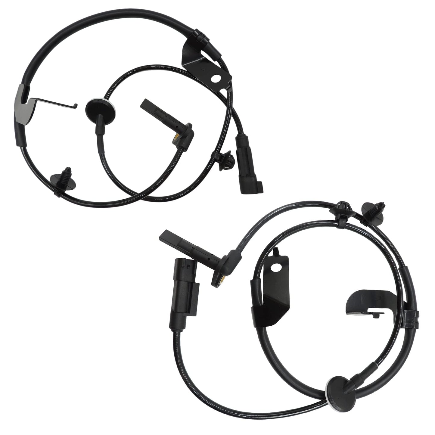 HiSport 5105573AB 2PCS Front L/R ABS Wheel Speed Sensor - Compatible with Jeep Patriot Compass 2007, 2008, 2009, 2010, 2011, 2012, 2013, 2014, 2015, 2016, 2017, Dodge Caliber 2007-2012