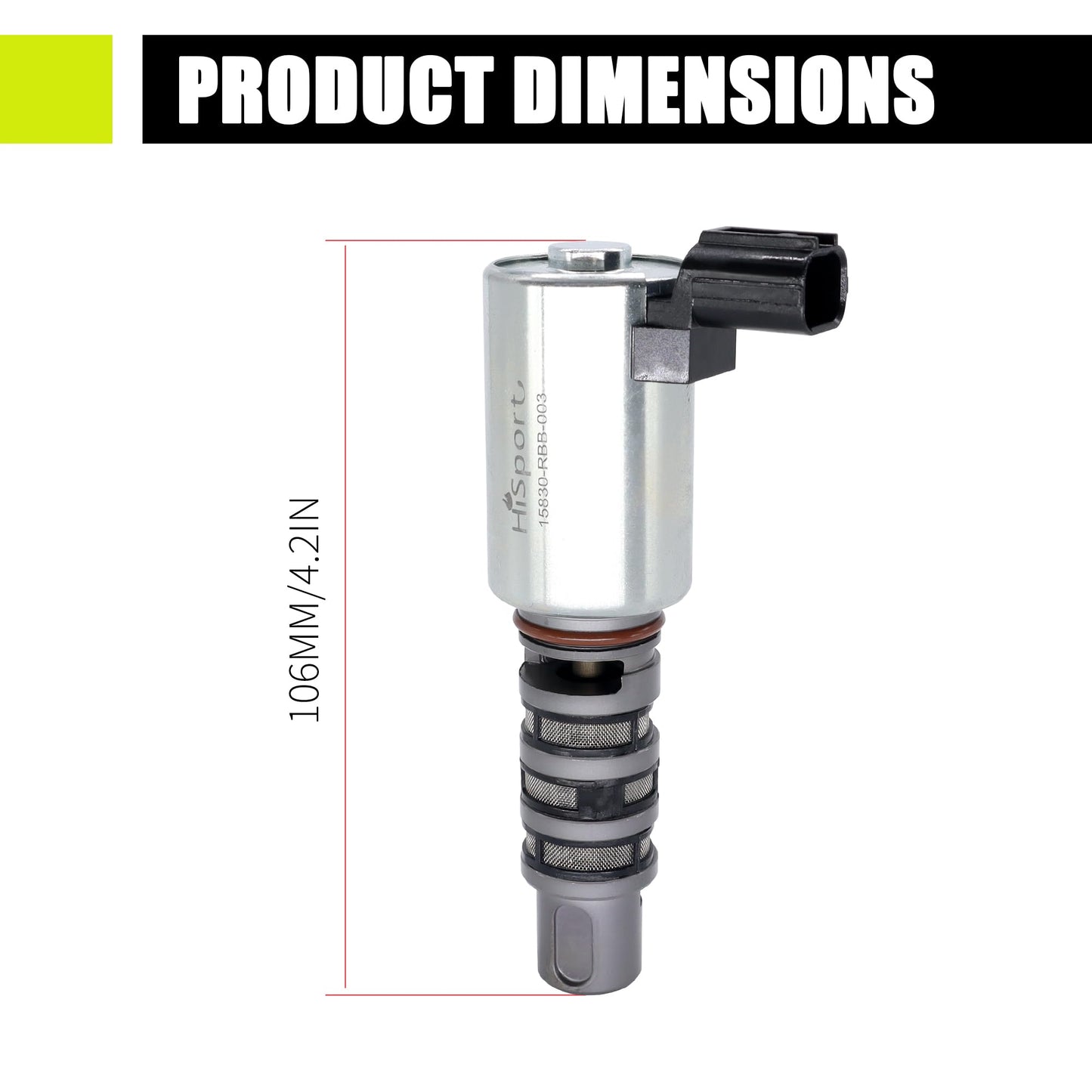 HiSport Engine Variable Valve Timing VVT Solenoid 15830-RBB-003 918-069 Replacement for Acura ILX TSX & Honda Civic CR-V