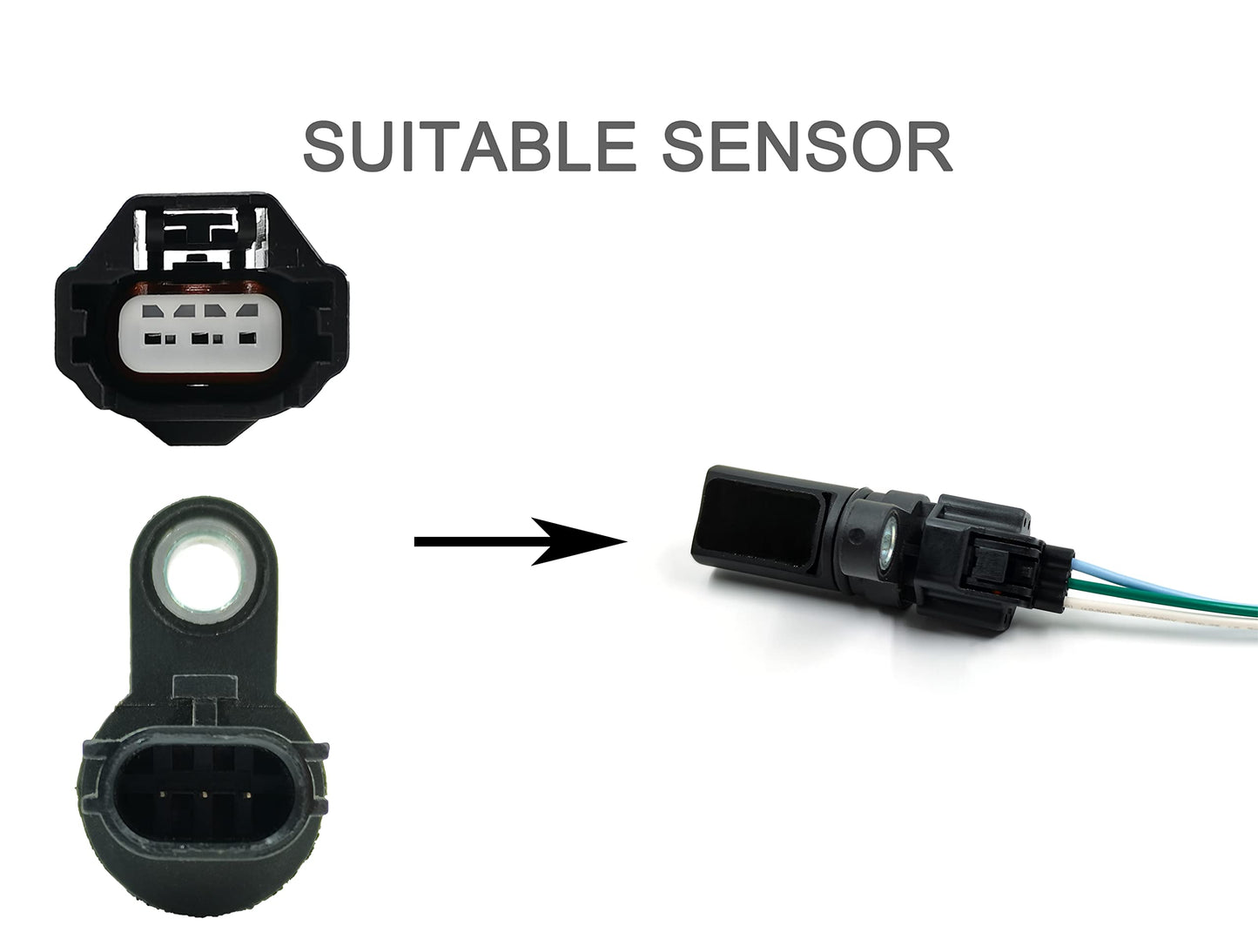 HiSport 237314M50B Pigtail Camshaft Position Sensor Connector Plug - Compatible with Infiniti Nissan - 237314M502