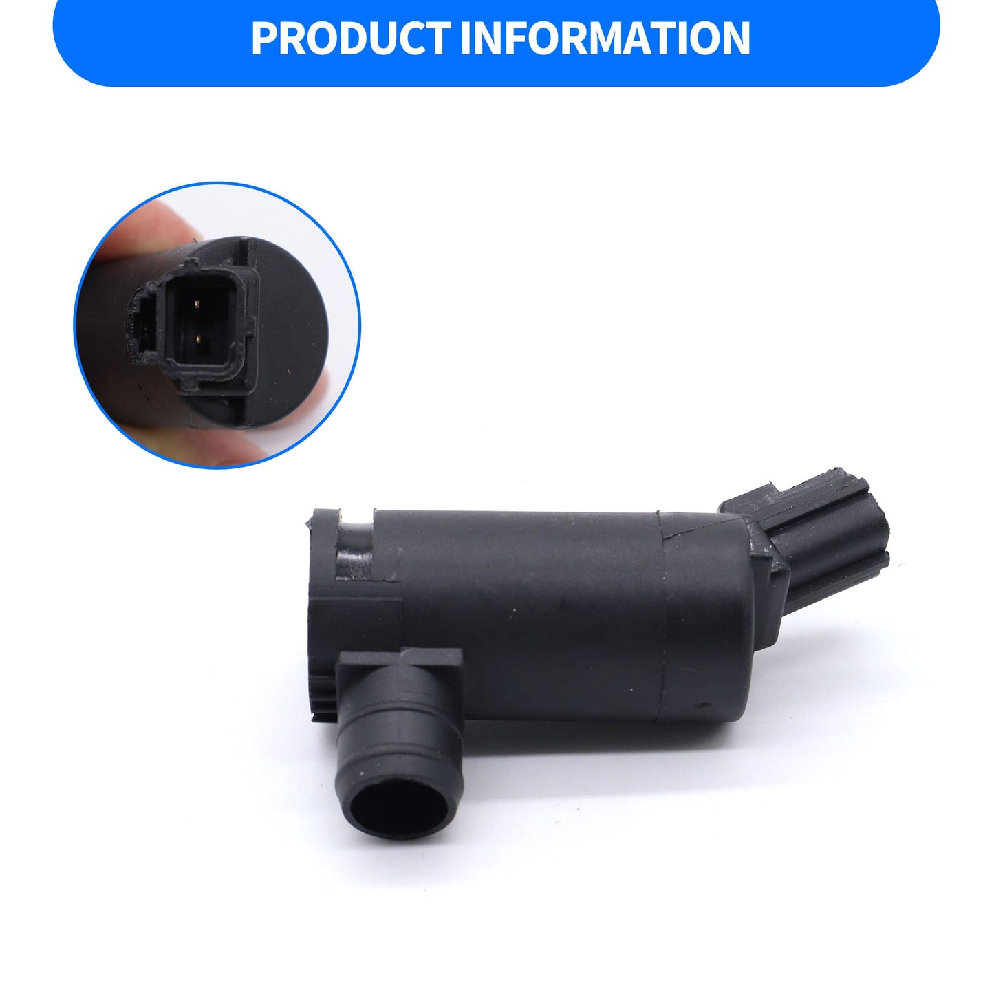 HiSport 7R33-17664-DA Windshield Washer Pump - Compatible with Ford F100 E350 E450 F650 F750 Ranger Mustang Focus Sable Windstar Taurus Freestar Escape 1997-2017