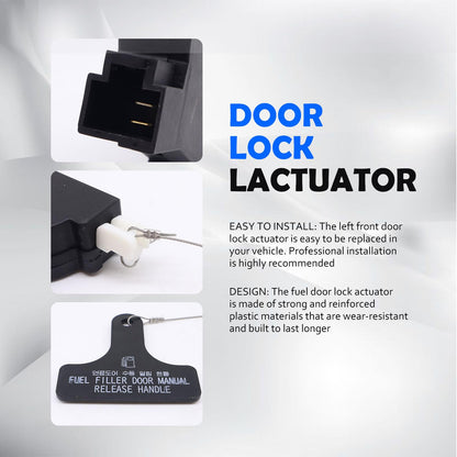 HiSport Fuel Door Lock Actuator - Compatible with Hyundai Santa Fe 2013-2018 Santa Fe XL 2019 Replaces 81590-B8000