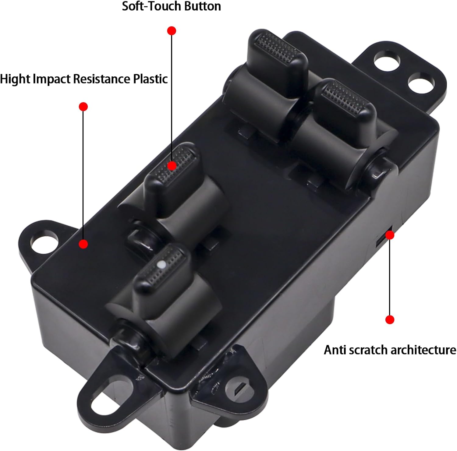 HiSport Window Switch Driver Side - Compatible with Dodge Caravan 2004-2007 Dodge Grand Caravan 2004-2007 - Power Window Switch Front Left Driver Side 11 PINS Replace 4685732AC