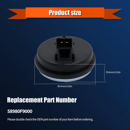 Hisport ABS Wheel Speed Sensor 58980F9000 Rear Driver and Passenger Side - Compatible with Hyundai Accent 2019-2021 Kia Rio 2019-2020