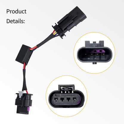 HiSport Locker Sensor Bypass Wiring Harness Z Locker Sensor Plug Connector Compatible with Jeep Wrangler Rubicon 2018-2023, Gladiator 2020-2023