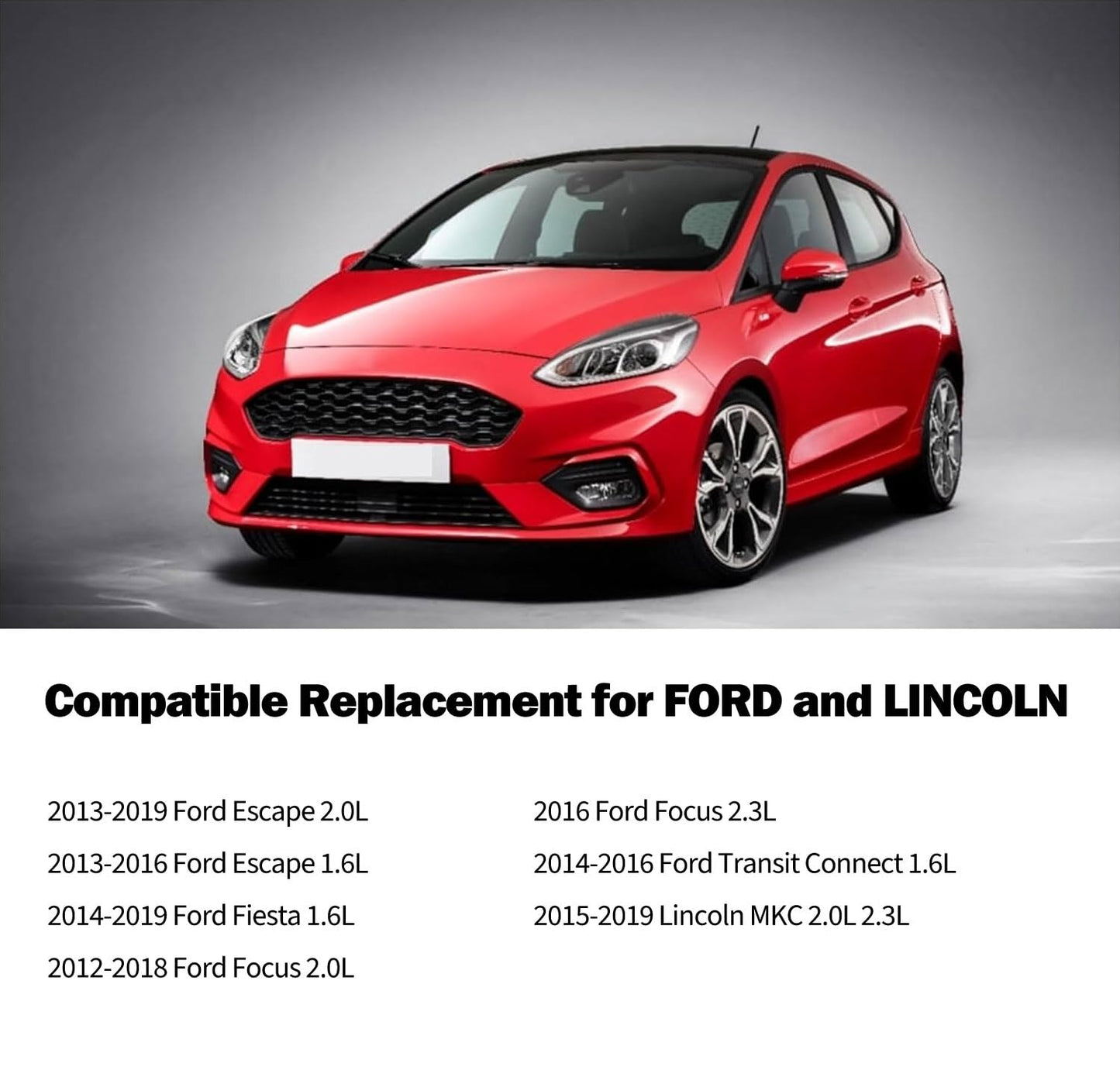 HiSport 0280142500 Vapor Canister Purge Valve Solenoid - Compatible with Ford Escape Fiesta Focus Transit Connect Compatible with Lincoln MKC 2012-2019 1.6L 2.0L 2.3L