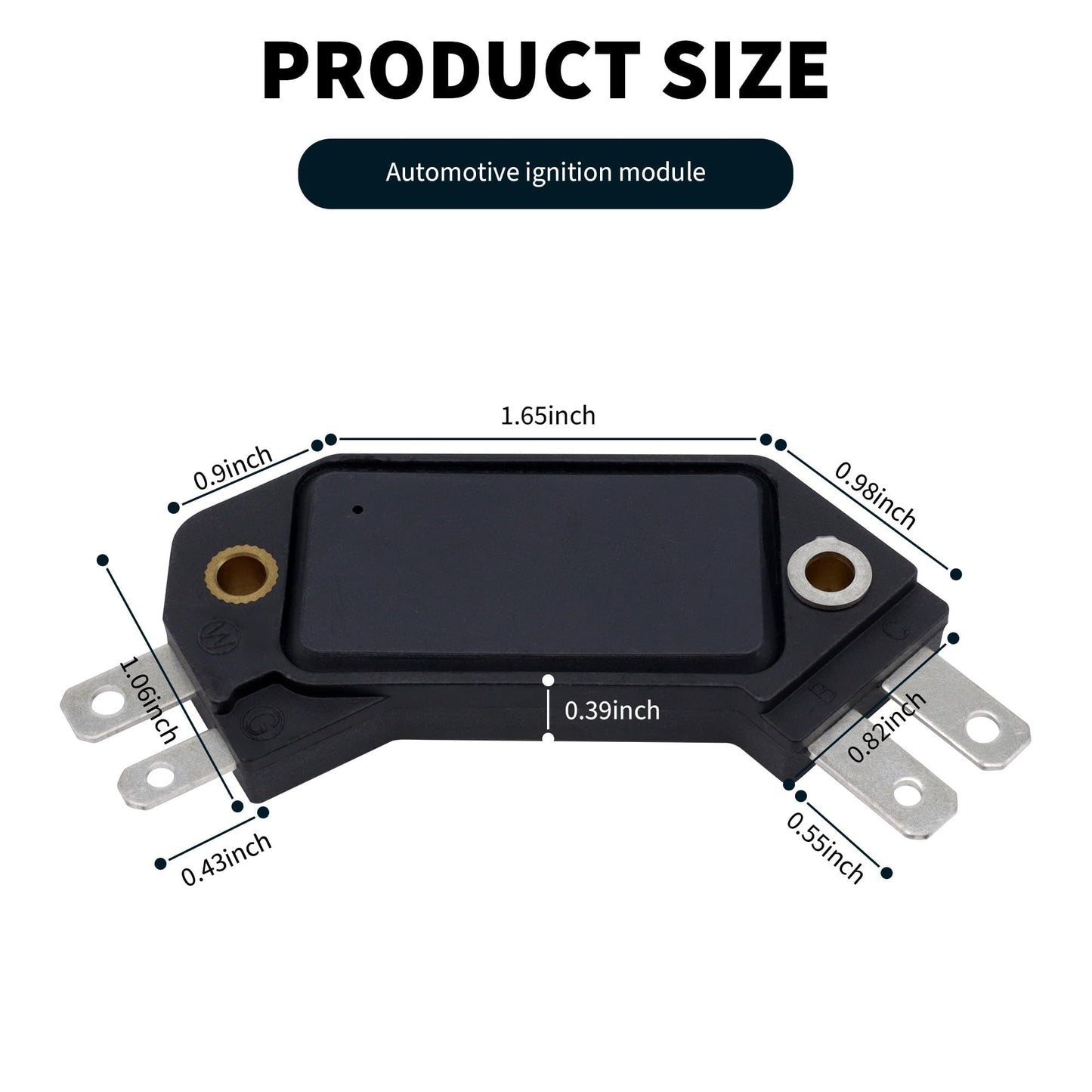 HiSport 1190357 Ignition Control Module Compatible with American Motors 1980 Buick 1974-1987 Cadillac 1974-1980 Checker 1975-1976 Chevy 1974-1990 Fiat GMC Jeep Lancia Oldsmobile Pontiac Renault