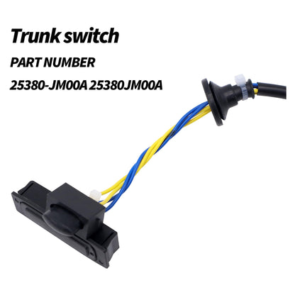 HiSport 25380-JM00A Rear Trunk Switch Tailgate Lid Release Switch Compatible with Nissan Rogue 2008-2015,Nissan Rogue Select 2.5L l4 2014-2015 Replacement for OEM 25380JM00A