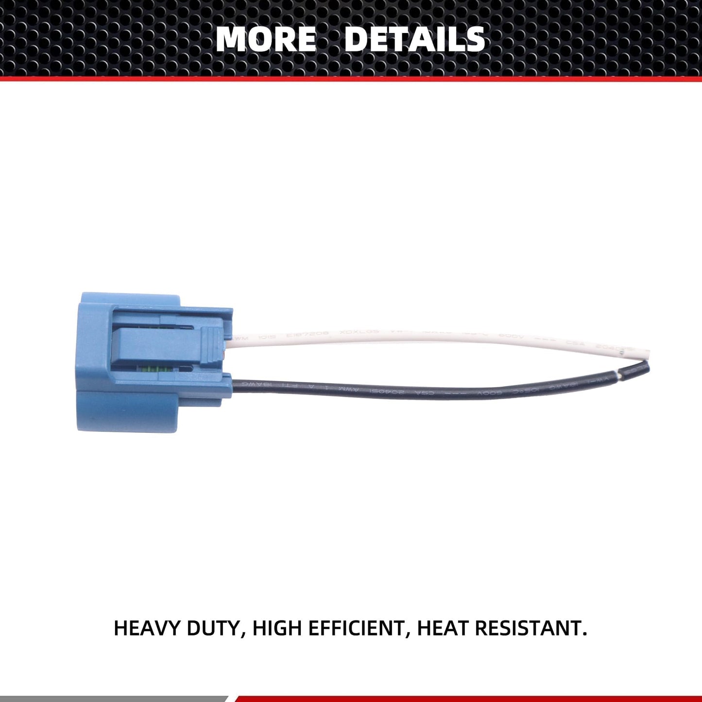 HiSport 2PCS 9005 HB3 H10 9145 Fog Light Female Connector Adapter Wire Pigtail Plug Socket Compatible with Acura/Honda High/Low Beam or Fog Lights