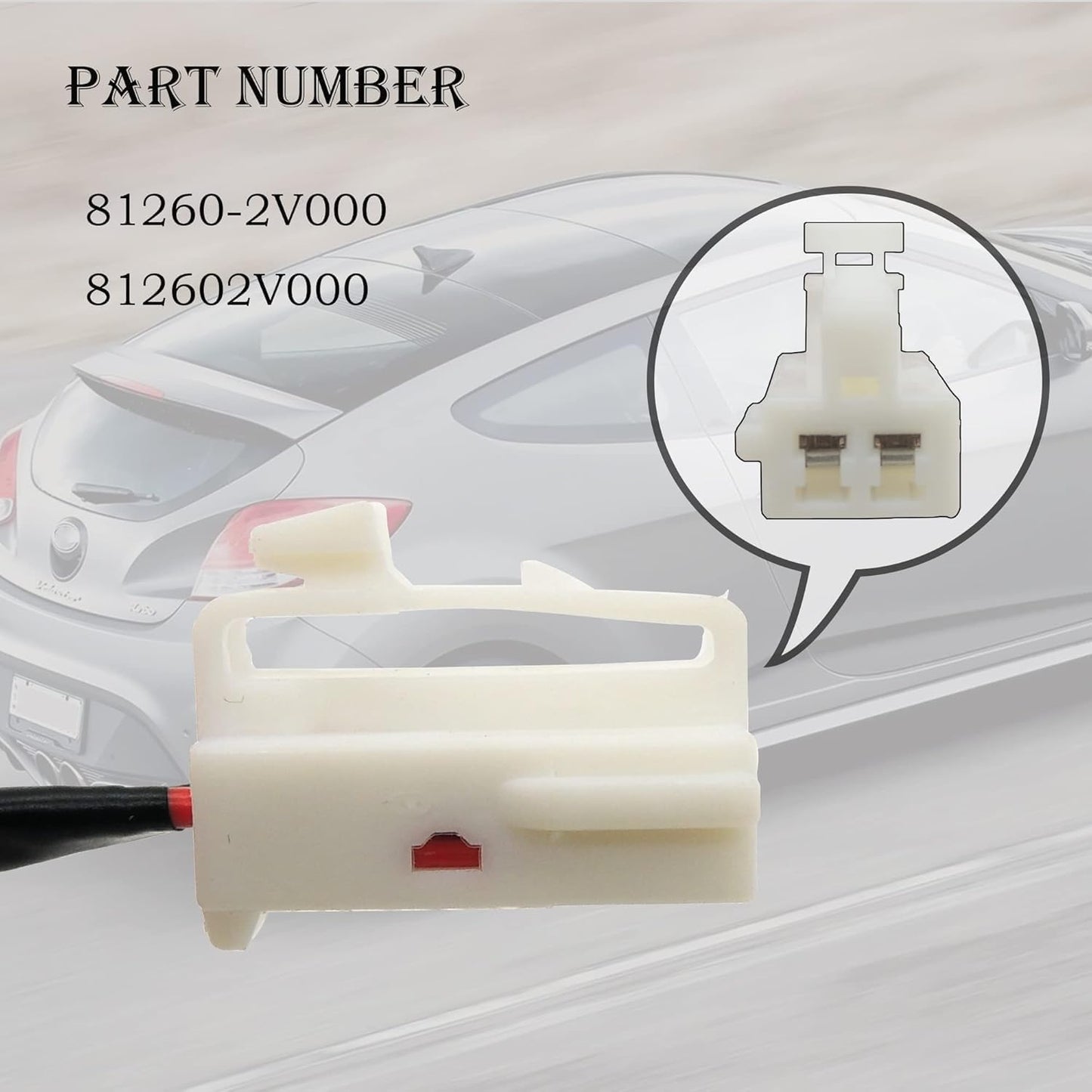 HiSport 81260-2V000 Hatch Release Button Trunk Lid Latch Switch Outside Handle & Lock Assembly Compatible with Hyundai Veloster 2012 2013 2014 2015 2016 2017 1.6L Replace 812602V000