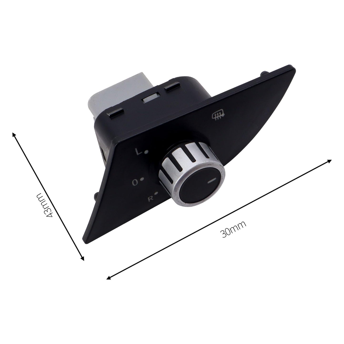 HiSport 561959565C Side Mirror Switch Knob Front Left - Compatible with VW Passat 2012 2013 2014 2015