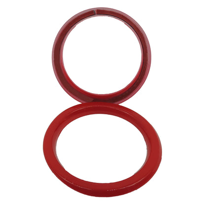 HiSport A/C Vent Ring Inner Trim Decoration Covers Compatible with 2018-2023 Jeep Wrangler JL JLU & Gladiator JT 4PCS Red