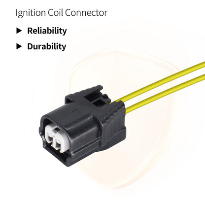 HiSport Coolant Temperature Sensor Connector Repair Harness Compatible with Honda Accord Civic Acura 2006-2024 Temperature Sensor Connector Pigtail Replace 04320-SAA-A00 37870-RWC-A01