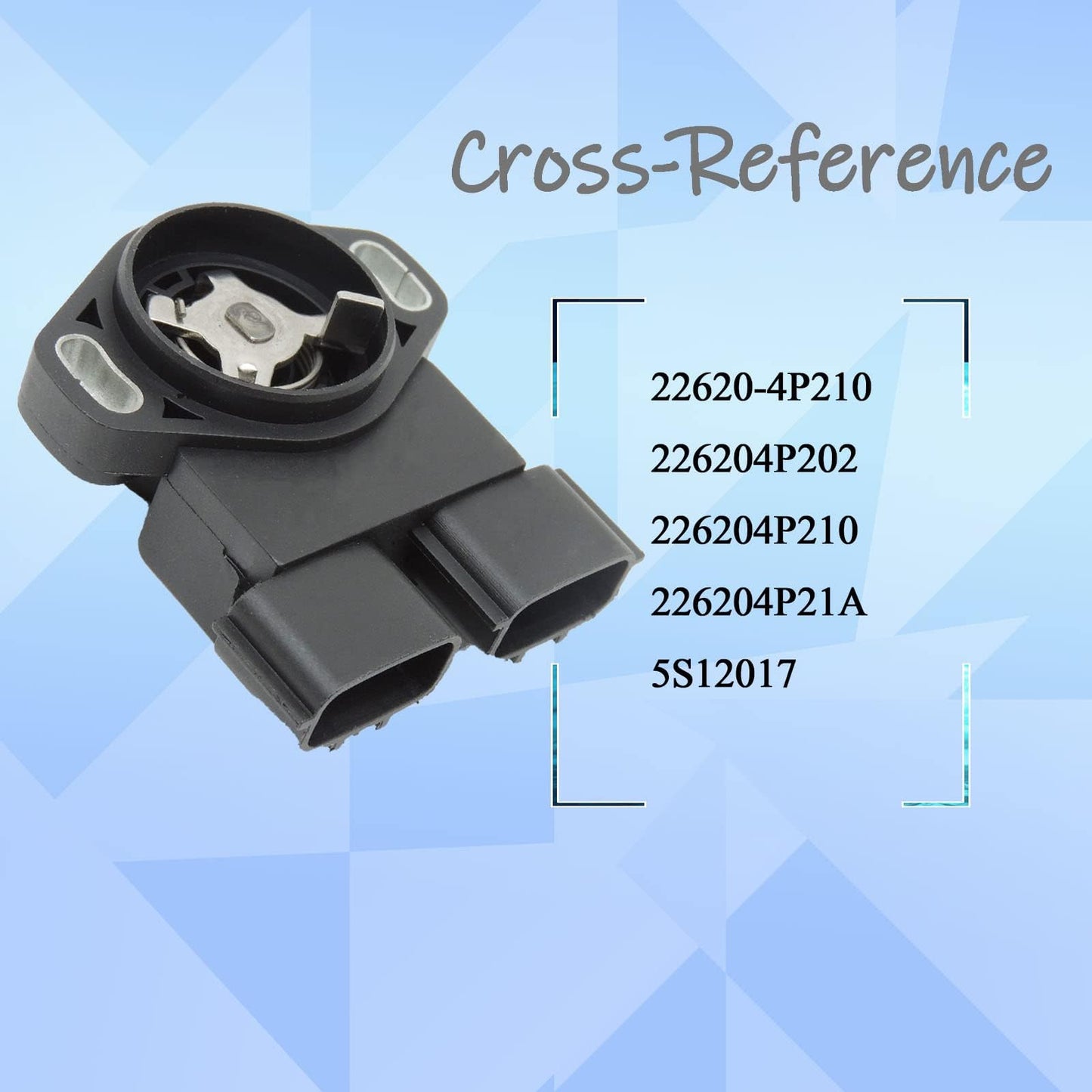 HiSport Throttle Position Sensor TPS Compatible with Infiniti QX4 1997-2000, Nissan Frontier 1999-2004, Pathfinder 1996-2000, Xterra 2000-2004 Replace 22620-4P210 22620-4P202 226204P210