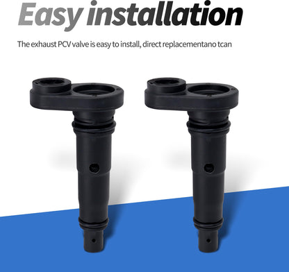 HiSport 17130-RCA-A02 PCV Valve - Compatible with Acura RDX TLX MDX RLX TL TSX RL MDX Honda Ridgeline Odyssey Pilot Crosstour Ridgeline Accord Accord Crosstour 2003-2018 - Replace 17130RCAA01