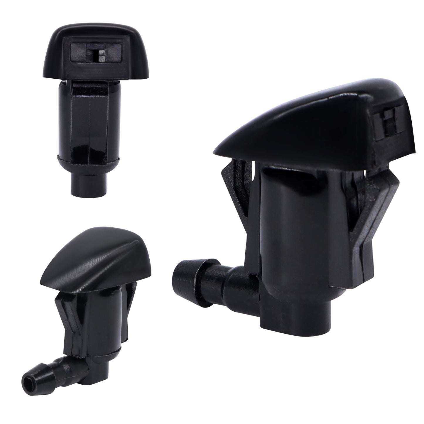 HiSport 85381-AE020 Windshield Sprinkler Wiper Nozzle - Compatible with Toyota Sienna 2003-2010 Solara 2004-2008 - (Two Side)