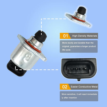 HiSport IACV IAC Idle Air Control Valve Compatible with Chevy GMC Camaro Tahoe Silverado Suburban Sierra Yukon 1500 2500 3500 Pontiac Firebird GTO Cadillac Escalade Replacement for 17113598 AC234