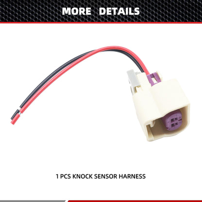 HiSport 13580877 Detonation Knock Sensor Connector Comptible with Buick Cascada, Cadillac ATS, Chevrolet Chevy Avalanche, GMC Acadia, Hummer, Isuzu, Oldsmobile Aurora, Pontiac, Saab, Saturn, Suzuki