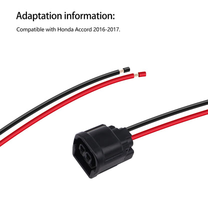 HiSport LED Foglight Harness Repair Connector Plug Pigtail Compatible with Honda Accord 2016 2017