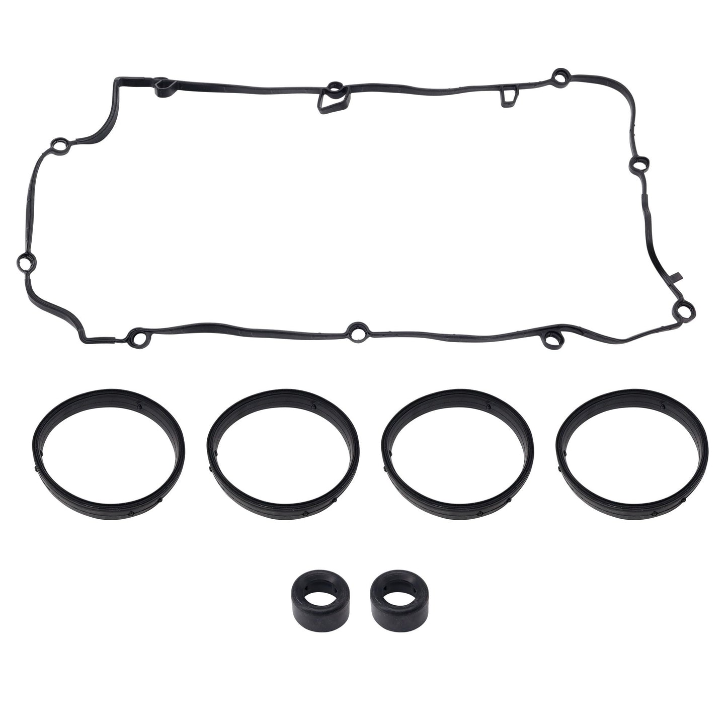 HiSport Engine Valve Cover Gasket Set - Compatible with BMW 120i 2016 118i 2012-2015 Mini Cooper Countryman 2011-2016 Mini Cooper Paceman 2013-2016 Mini Cooper 2011-2015 1.6L - Replace 11127582400