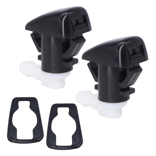 Hisoprt Front Windshield Washer Nozzle Kit Compatible with Dodge Durango 2011-2019 Replaces 68269108AA 5182367AA Wiper Fluid Washer Nozzle Spray Jet(pack of 2)