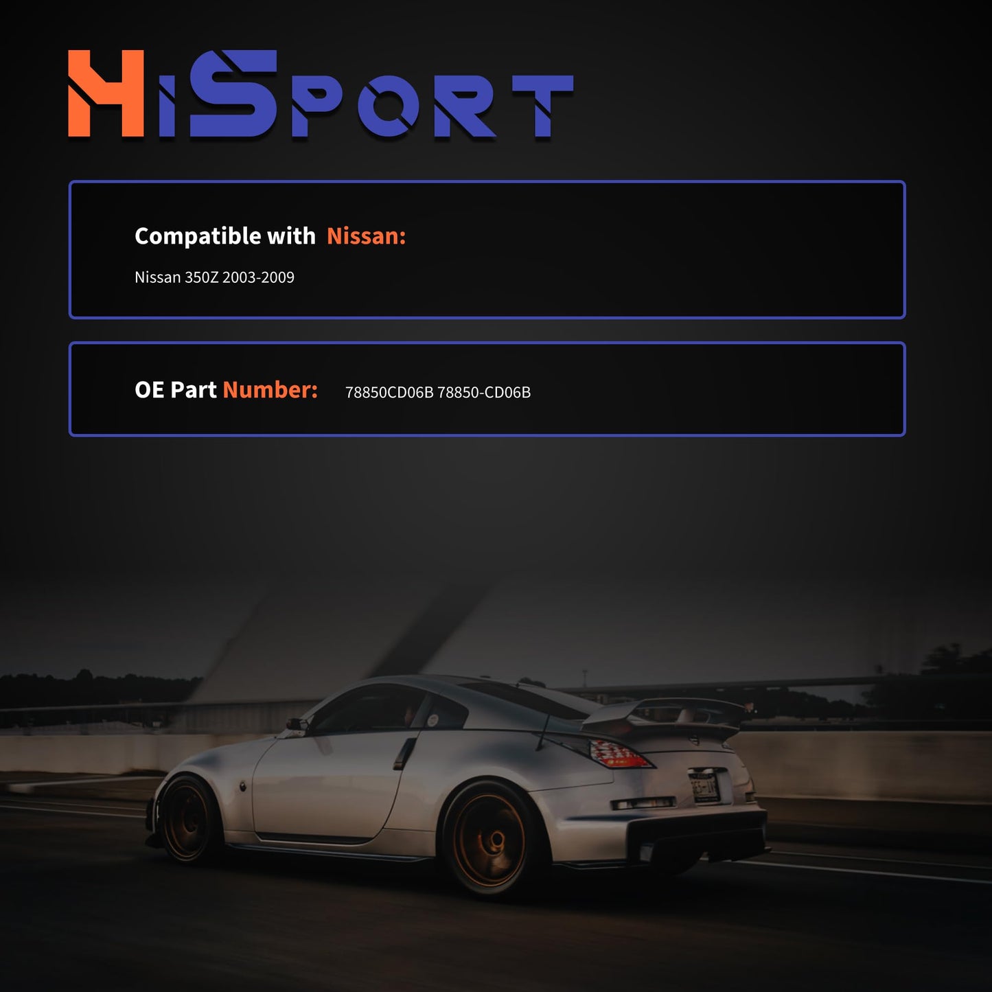 HiSport Fuel Lid Door Lock Latch Actuator 78850CD06B - Compatible with Nissan 350Z 2003 2004 2005 2006 2007 2008 2009