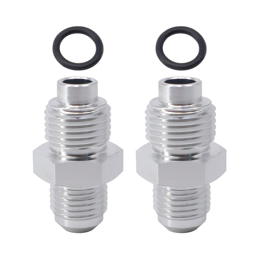 HiSport 6AN to 16mm & 6AN to 18mm Power Steering Fittings with O Rings Bump Tube - Compatible with GM Buick Chevy Cadillac