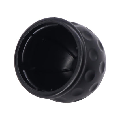 HiSport 2pcs Trailer Hitch Ball Cover,2 Inch Black Traction Ball Protector, Universal Dustproof and Waterproof 50mm Towing Ball Protective Cap Compatible with Trailers, RVS Trucks, Boats