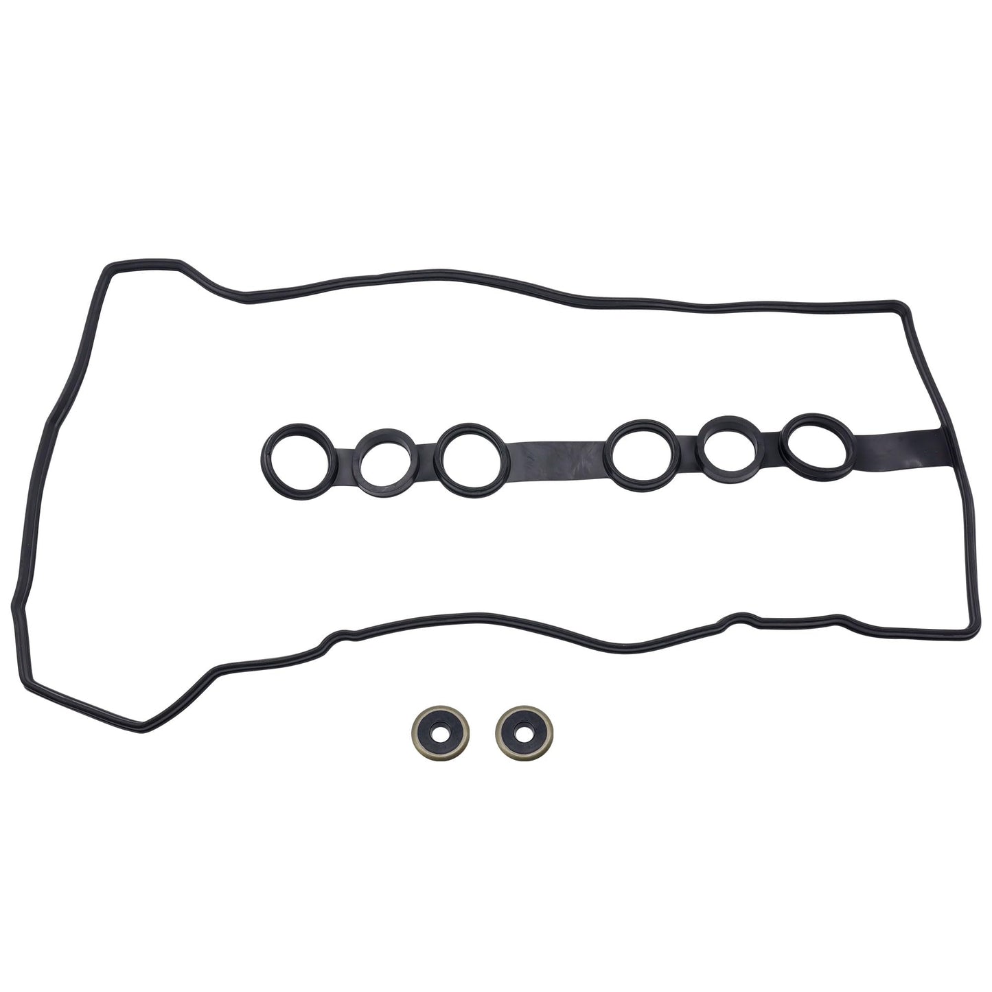 HiSport Valve Cover Gasket Seal VS50542R- Compatible with Chevy 1998-2002 Prizm Pontiac 2003-2008 Vibe Toyota 1998-2008 Corolla 2003-2008 Matrix 2000-2005 Celica 2000-2005 MR2 Spyder 1.8L