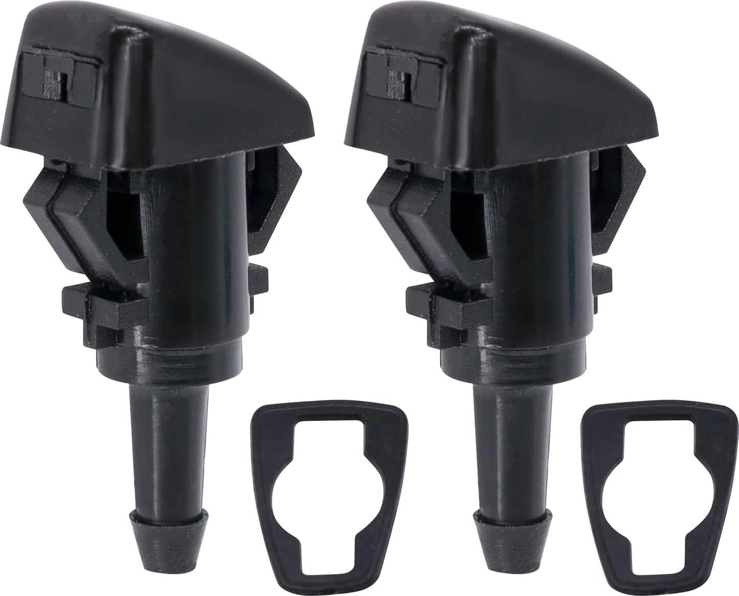 HiSport 5113049AA Windshield Washer Nozzle - Compatible with Chrysler Dodge Jeep Ram 300 PT Cruiser Avenger Charger Durango Grand Caravan H100 Van 2005-2016 - Replace 4805742AB 4805742AC