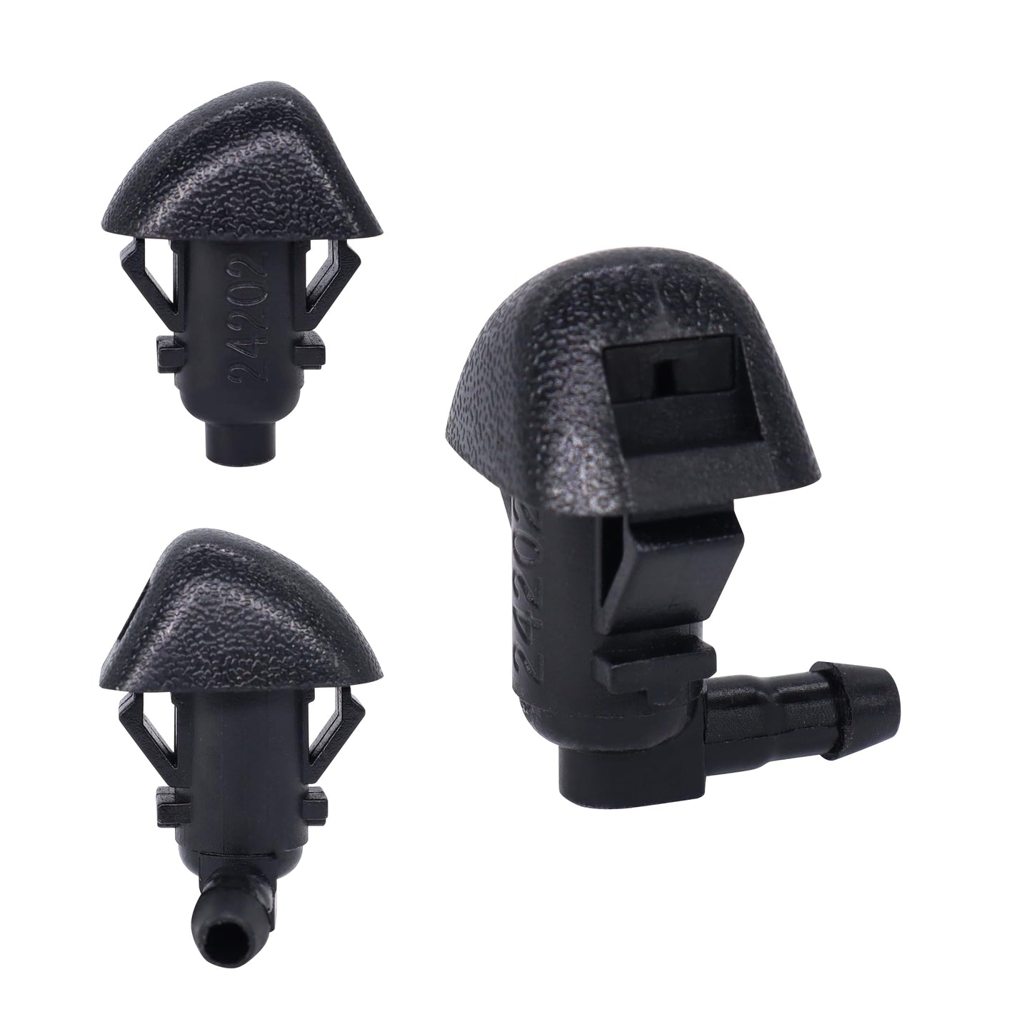 HiSport 76810-TK8-A01 Windshield Sprinkler Wiper Nozzle - Compatible with Honda Odyssey 2011 2012 2013 2014 2015 2016 2017 - (Two Side)