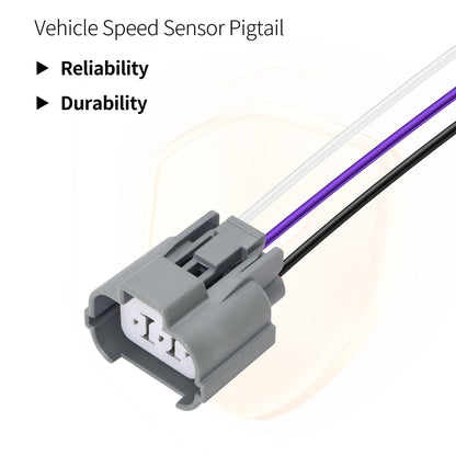 HiSport 645-916 Speed Sensor Connector Compatible with Honda Accord 1992-1997, Civic 1992-1995, Del Sol 1993-1997, Odyssey 1995-1998, Prelude 1993-2001, Acura CL 1997, NSX 1993-2000, TL 1999 2000