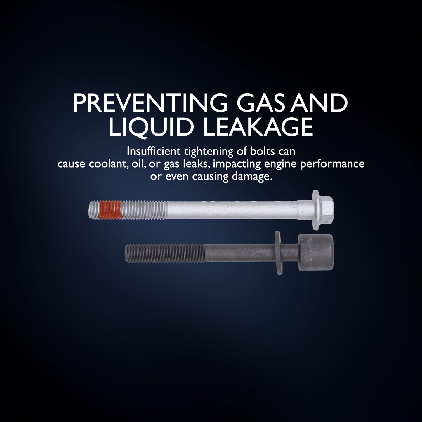 HiSport Engine Cylinder Head Bolt Set - Compatible with Chevy Camaro Corvette Express 2500 Express 3500 Silverado 1500 Silverado 1500 LD Silverado 2500 HD Silverado 3500 HD Tahoe - Replace ES73121