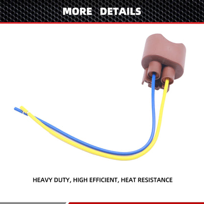 HiSport 9006 Headlight Plug Female Adapters Connector Wiring Harness Sockets Wire Plug Pigtails Compatible with High/Low Beam Or Fog Lights Use Replacement for OE 9006 HB4 (Pack of 2)