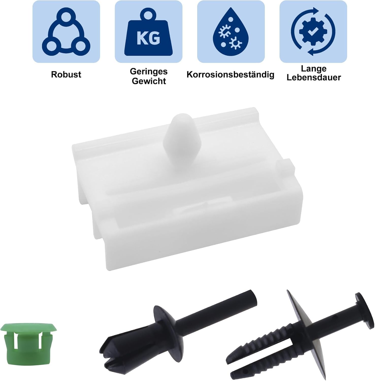 HISports 20 Stück Seitenschweller Clips Kit Zierleisten-Kompatibel mit 3er E36 E46 E90 Türverkleidungen Befestigungs Clips 51711932996 51711932996 551008 0141033