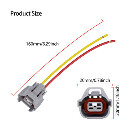 HiSport S2330 Fuel Injector Connector Compatible with Audi Chevrolet Chrysler Dodge Ford Geo GMC Honda Hummer Hyundai Infiniti Kia Lexus Mazda Mercury Mini Mitsubishi Nissan Porsche Toyota Volkswagen