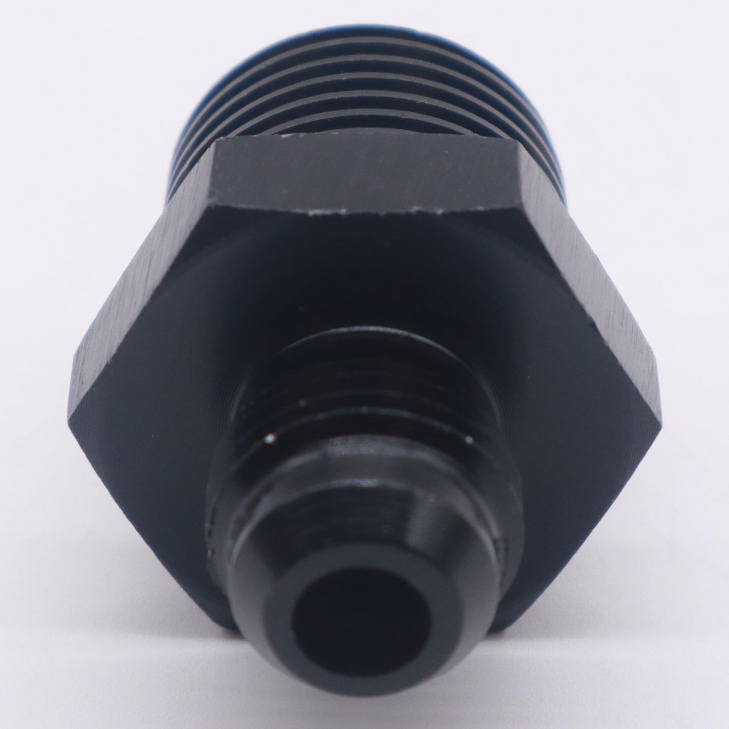 HiSport 6AN to 1/2 NPT Male Hose Fitting Adapter, Universal Aluminum Flare Male 6AN to 1/2'' NPT Union Fuel Oil Line Pipe Connector Black Anodized