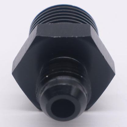 HiSport 6AN to 1/2 NPT Male Hose Fitting Adapter, Universal Aluminum Flare Male 6AN to 1/2'' NPT Union Fuel Oil Line Pipe Connector Black Anodized