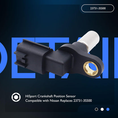 HiSport Crankshaft Position Sensor - Compatible with Nissan D21 Pickup 2001-2002 Frontier 1998-2004 NP300 2013-2015 Pickup 1991-2008 Upvan 2002-2003 Xterra 2000 Replaces 23731-3S500