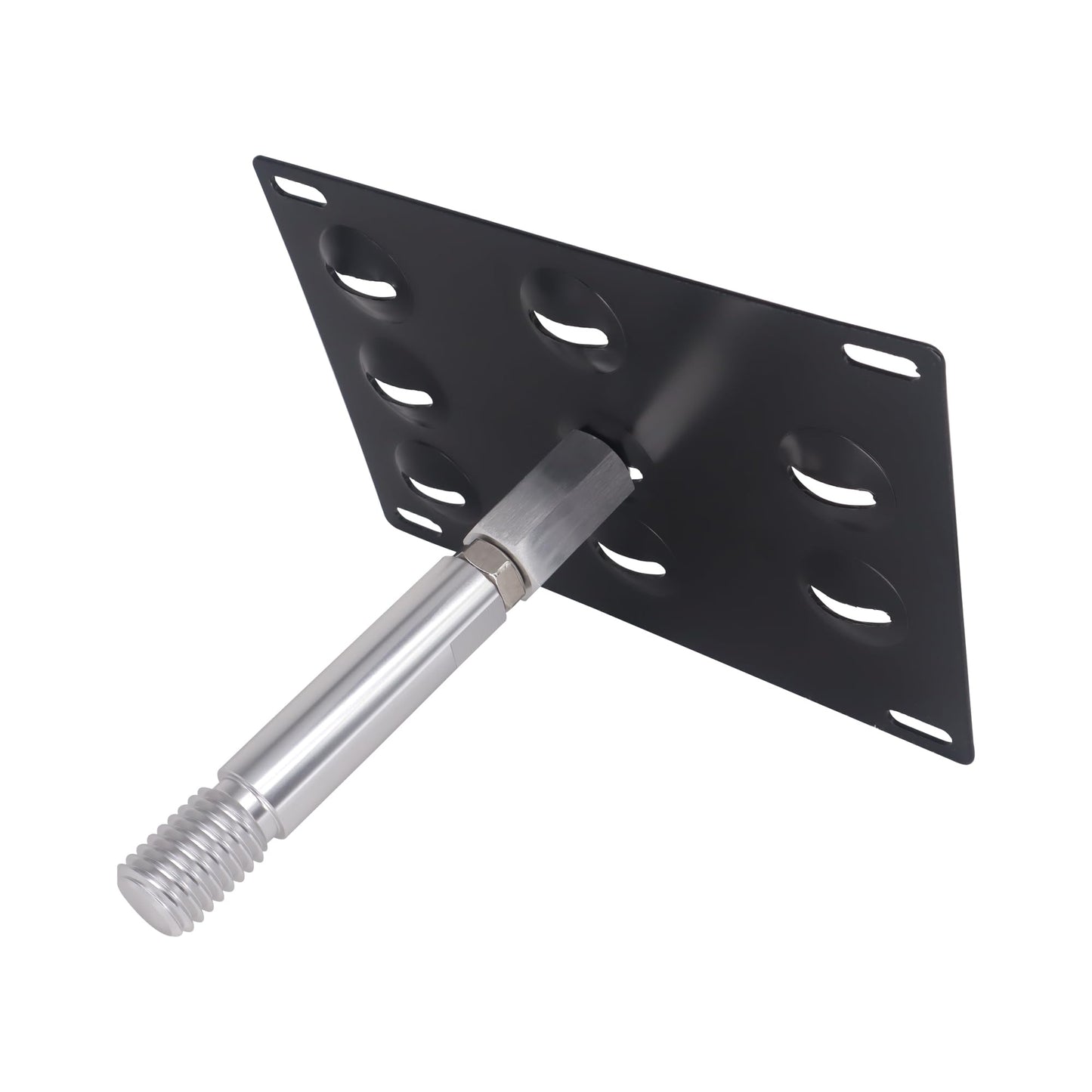 HiSport License Plate Holder Front Bumper Compatible with Mercedes C-Class CLA-Class E-Class S-Class GLK-Class ML-Class GLA-Class SL-Class, No Drill Relocator Hole Adapter Support Holder