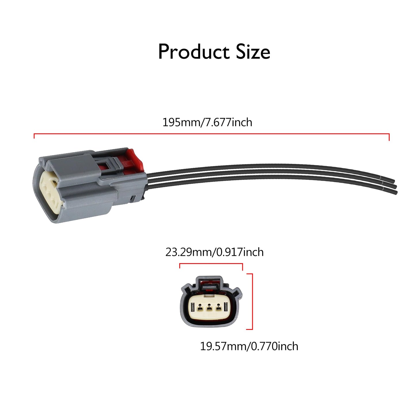 HiSport Ignition Coil Harness Connector WPT1284 Compatible with Ford F-150 2011-2014,Replacement for Ford Explorer F-150 Flex Lincoln MKT Navigator 3.5 V6 Engine Repalce CU2Z-14S411-AFA 2PCS