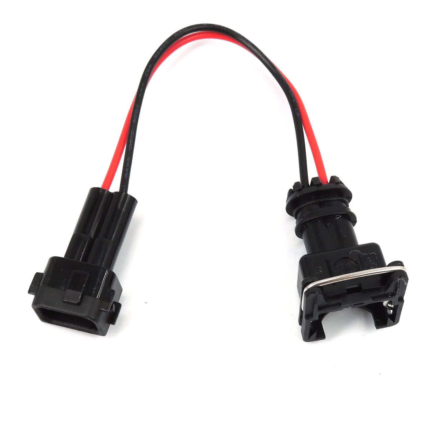 HiSport Injector Adaptors Plugs Connectors Harness OBD2 TO OBD1 EV1 Fuel Injector Replacement for Honda Acura 4Pcs