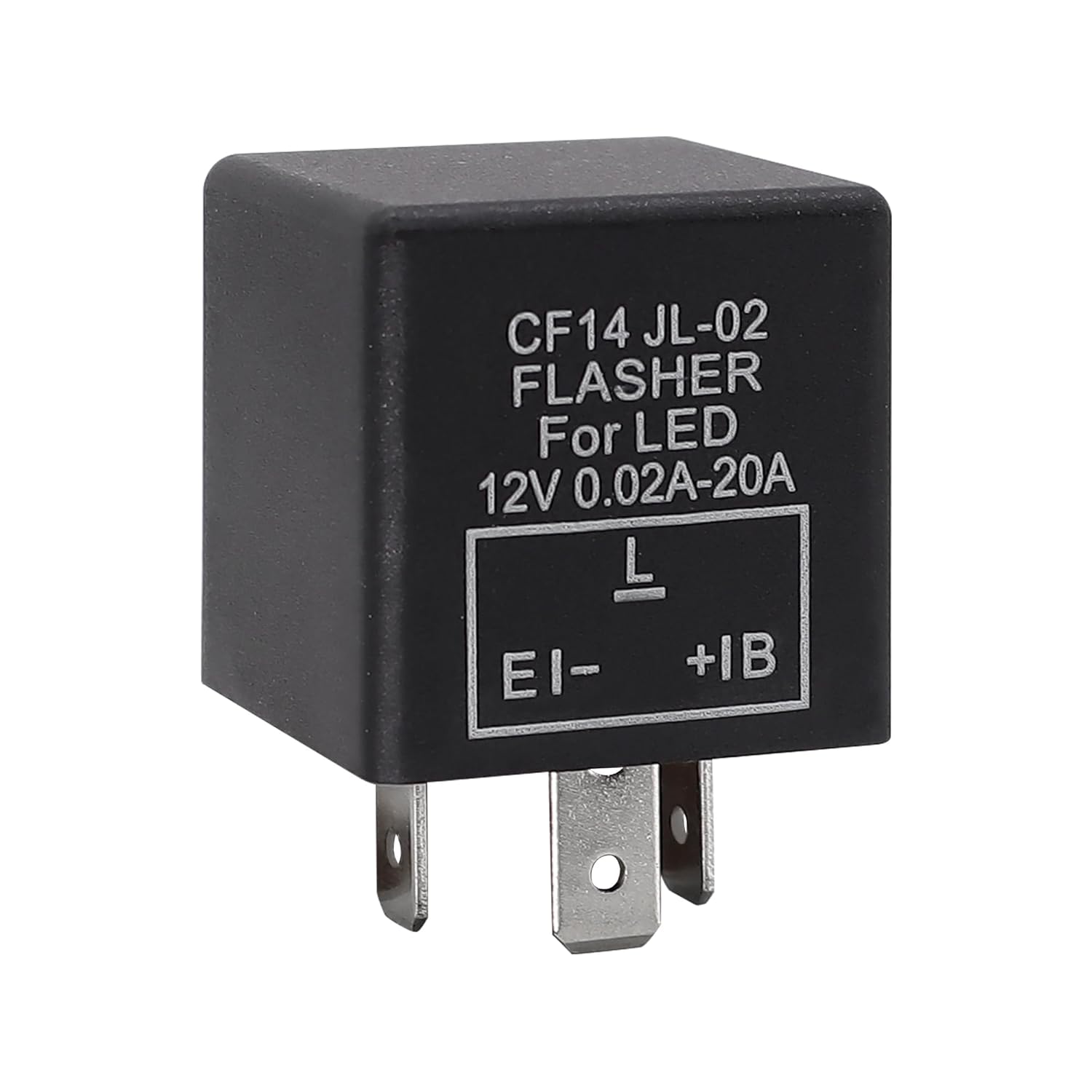 HISports Blinkrelais,3 Pin Blinkrelais Flasher Relay,CF14 12V 0.02A-20A Motorrad Blinker Blinkgeber 0,1 Watt-150 Watt Für Fahrzeug Auto Motorräder