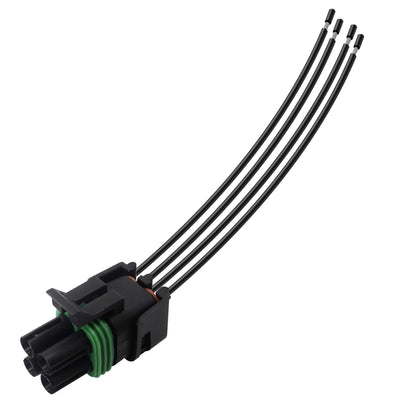 HiSport Idle Air Control Valve Connector 4 Pin 4 Way 18AWG Compatible with Chrysler, Dodge, Jeep, Plymouth S555 PT127 PT2300 12085506 88862219 S555 1P1047 85112 S555