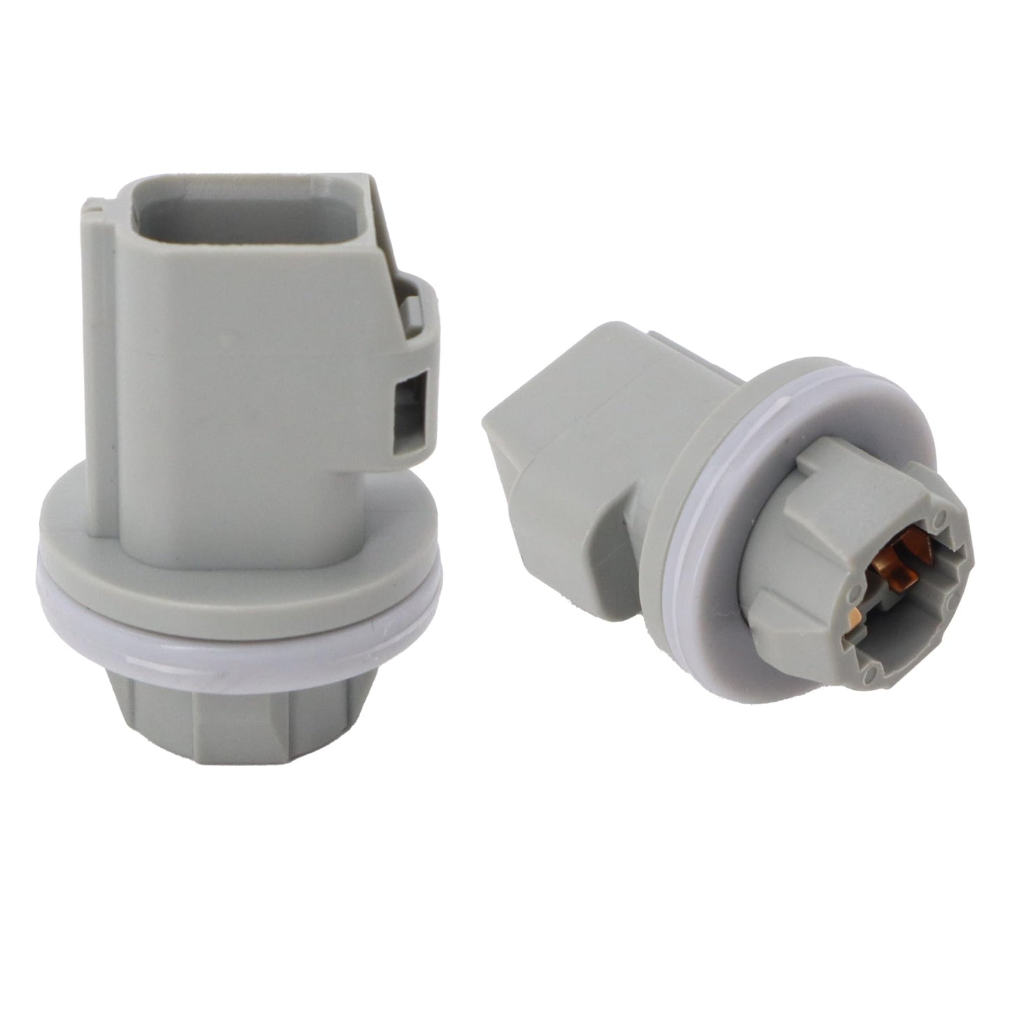 HiSport 2PCS F81Z13411AA 2Pin License Plate Light Socket Rear Tail Brake Lamp Plug for 2004-2021 Ford F150 F250 F350 Super Duty Fiesta Car License Plate Bulb Replace Replace AL8Z13411B