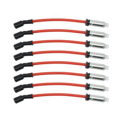 HiSport Spark Plug Ignition Wire Set Wires Sets Compatible with Chevy Avalanche Silverado GMC LS1 4.8 5.3 6.0L 1999-2006 Replacement for OEM 88894393