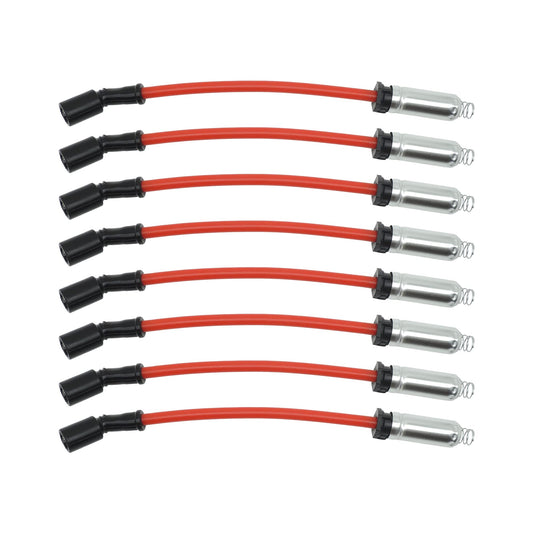 HiSport Spark Plug Ignition Wire Set Wires Sets Compatible with Chevy Avalanche Silverado GMC LS1 4.8 5.3 6.0L 1999-2006 Replacement for OEM 88894393